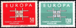 TURKEY 1963 EUROPA. Complete Set, MNH - 1963