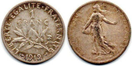 MA 27262   /  1 Franc 1912 TTB - 1 Franc