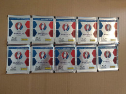10 X PANINI ROAD TO UEFA EURO 2016 - PACKS (50 Stickers) Tüte Bustina Pochette Packet Pack - Edición  Inglesa