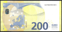 ITALIE - ITALIA - 200 € - SA - S002 G5 - UNC - Draghi - 200 Euro