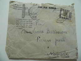 Busta Viaggiata Da Tripoli A Napoli  "P.N.F. Dopolavoro Forze Armate" 1931 - Storia Postale (Posta Aerea)