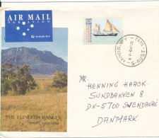 Australia Cover Sent To Denmark 6-4-1992 Single Franked - Briefe U. Dokumente