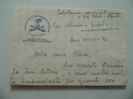 Busta Viaggiata Con Lettera "SCUOLA UFF. DI COMPLEMENTO DI ARTIGLIERIA" 1937 - Marcophilia