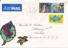 Australia Cover Sent Air Mail To Denmark 12-10-1997 Topic Stamps Incl. Cocos Keeling Islands - Lettres & Documents