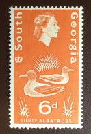 South Georgia 1963 Definitive 6d Sooty Albatross Birds MNH - Sonstige & Ohne Zuordnung