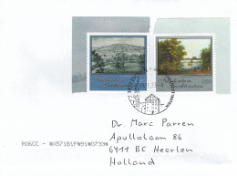 Liechtenstein 2023 Eschen Schloss Steinitz Park Schloss Eisgrub Castle Gold Embossed Cover - Briefe U. Dokumente