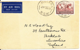Australia Cover Sent Air Mail To England Killara 15-5-1935 Single Franked (cover Damaged By Opening) - Lettres & Documents