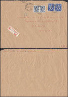 Belgique 1948- Lettre Recommandée D'Herbesthal. Timbres Emission "Lion" "V" De Londres  .... (EB) DC-11792 - Used Stamps
