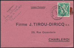 Belgique 1946-Carte Postale De Florennes.Timbres Emission "Lion""V" De Londres. 2ème Guerre Mondiale(EB) DC-11827 - Used Stamps