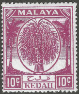 Kedah (Malaysia). 1950-55. Definitives. 10c MH. SG 82 - Kedah