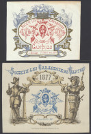 Gent, Nieuwjaarswensen 1875, 1876 En 1877, Société Le Carabiniers Gantois, Alle Ongeveer Tussen 15 X 11 Cm En 17 X 14 Cm - Altri & Non Classificati