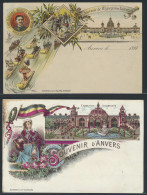 ZK Souvenirs D'Anvers, Oor 1900, Waarvan 2 Expositie '94 (4 Stuks) - Antwerpen