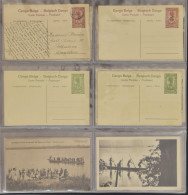 ZK/PWS 1900/1953 Samenstelling Van 39 Zichtkaarten En PWST Met Zichten In Ringklasseur, Zm/m - Congo Belge