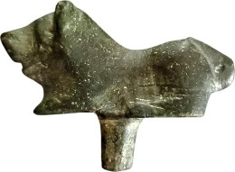 Celtic. Bronze Applique Of A Boar. - Archeologie
