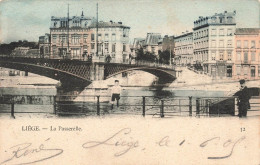 BELGIQUE - Liège - La Passerelle - Colorisé - Carte Postale Ancienne - Luik