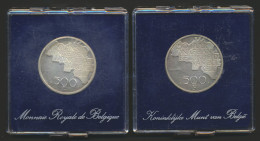 MUNTEN: Voornamelijk België, W.o. 4x 500fr. (1980) Zilver (Honderden Stuks) - Autres & Non Classés