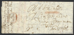 1701, Voorloper Met Inhoud Uit Antwerpen, Naar Brussel, Horizontaal Portmerk I (in Rood Krijt), Zm. - 1621-1713 (Paesi Bassi Spagnoli)