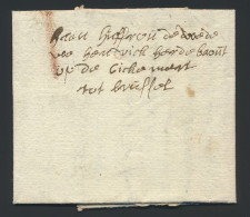 1705, Voorloper Met Inhoud Uit Antwerpen, Naar Brussel, Verticaal Portmerk I (in Rood Krijt), Zm. - 1621-1713 (Paesi Bassi Spagnoli)