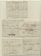 1809/1813 Lot Van 5 Bodebrieven Met Inhoud Van Menen Naar Lille, Zm - 1794-1814 (Periodo Frances)