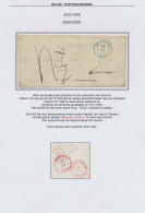 1848 Brief Van Bruxelles Op 26.05.1848 Naar Charleroi (26.05.1848 En Doorgestuurd Naar Tournai (27.05.1848) Met Op Verso - 1830-1849 (Independent Belgium)