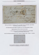 1854 Prachtige Brief Van Antwerpen 17.04.1854, Diverse Stempels Naar New York, Diverse Stempels En Handgeschreven Par Am - 1830-1849 (Belgica Independiente)