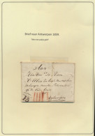 1859 Niet Gefrankeerde Brieven, Samenstelling Van 8 Brieven, W.o. Een CHARGE Brief Uit Brussel In 1859, Een Brief Naar A - 1830-1849 (Belgica Independiente)