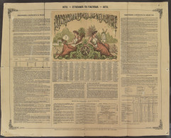 1873 Almanach De La Poste - Postkalender, 1873, Een Scheurtje In één Van De Plooien Van De Kalende, Voor Het Overige In  - 1830-1849 (Belgique Indépendante)