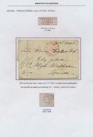 1835 Brief Van Brussel Op 21.01.1835 Naar Londen 26.01.1835 Via Oostende Met Mooie Rode Ovale Stempel Franco Oostende (3 - 1830-1849 (Belgica Independiente)