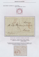 1839 Brief Uit Londen Naar Menen Op 09.12.1839 Met Op Verso Een Dubbelringstempel Van ANGLETERRE PAR OSTENDE Op 7.12.183 - 1830-1849 (Belgio Indipendente)