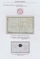 1841 Brief Uit Londen Via Oostende Met Rode Stempel Angleterre Par Ostende Op 02.01.1841 Naar Liège Op 04.01.1841, Zm - 1830-1849 (Independent Belgium)