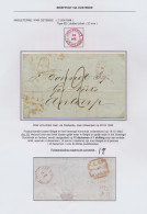 1848 Brief Uit Londen Via Oostende Met Rode Stempel Angleterre Par Ostende Op 25.9.1848 Naar Antwerpen Op 20.04.1848, Zm - 1830-1849 (Belgio Indipendente)