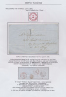 1848 Brief Uit Londen Via Oostende Naar HUY Op 20.11.1848 Met Rode ‘Angleterre Par Ostende’ En Vertrekstempel (verso) Lo - 1830-1849 (Belgique Indépendante)