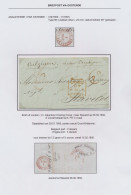 1850 Brief Uit Londen (bijkantoor Charing Cross) Op 6.09.1850 Via Oostende Met Rode Stempel Angleterre Par Ostende Op 7. - Otros & Sin Clasificación