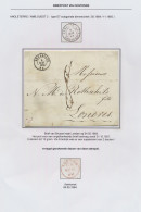 1864 Brief Uit Brussel Op 4.05.64 Via Oostende Met Rode Stempel Angleterre Par Ostende 2 Op 5 Mai 1864 Naar Londen, Zm - Sonstige & Ohne Zuordnung