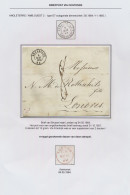 1864 Brief Uit Brussel Op 4.05.64 Via Oostende Met Rode Stempel Angleterre Par Ostende 2 Op 5 Mai 1864 Naar Londen, Zm - Otros & Sin Clasificación