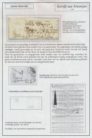 Prachtverzameling 'Postgeschiedenis Kortrijk' Vd Spaanse Periode T/m Een Volrandige N° 1 Op Brief (1851). De 50-tal Brie - Other & Unclassified