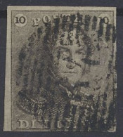 N° 1 10c. Bruin, Goed Gerand En Mooie Centrale, Ogenvrije Afst. P.64-Jemeppe, Zm (OBP €90 + COBA €20) - 1849 Hombreras