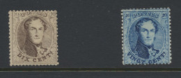 * N° 14 B En 15 B, Mooie En Frisse Kwaliteit, Zm (OBP € 280) - 1863-1864 Medaillen (13/16)