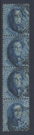 N° 15A 20c. Blauw Met Tanding 12 1/2, Verticale Strip Van 4, Zm (OBP €50) - 1863-1864 Medallions (13/16)