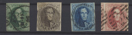 N° 9/12 Serie Van 4 Goed Gerande Zegels En Mooi Gest., Zm (OBP €250) - 1849-1865 Medallions (Other)