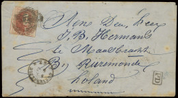 33 Medaillonbrieven, Waarvan 8 Naar Buitenland, 1 Taxe Brief En 1 Sierbrief, Gemengde Kwaliteit, Maar Veel Betere Kantor - 1849-1865 Medallions (Other)