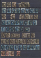 Getande En Ongetande Medaillons (64 Zegels), Stempelverzameling Balkstempels, Meestal 8-baren, Zm/m/ntz. - 1849-1865 Medallions (Other)