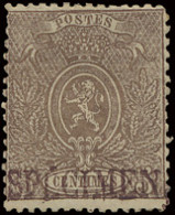 * N° 25 '5c Bruin SPECIMEN' Mooie Bruine Kleur, Randen Onregelmatig, M (OBP € 210) - 1866-1867 Coat Of Arms