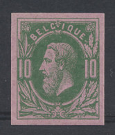 STES 1643, Proefdruk Van De Plaat 10c. Groen Op Roze , Ongetand En Zonder Gom, Zm (STES Index 2 +/-€100) - Proofs & Reprints