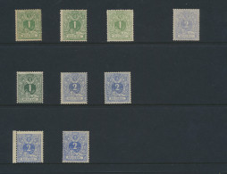 **/* N° 26/27 (A En B Nrs Na Te Zien), Totaal 9 Waarden, Zm (OBP € +/- 550) - 1869-1883 Leopold II.