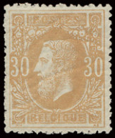 ** N° 33 30c. Oker Met Perfecte Originele Gom En Zeer Mooie Centrage, Zm (OBP €250 + % Centrage) - 1869-1883 Leopold II.