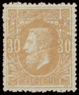 ** N° 33 30c. Oker Met Perfecte Originele Gom En Zeer Mooie Centrage, Zm (OBP €250 + % Centrage) - 1869-1883 Leopold II