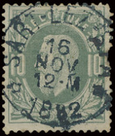 N° 30 '10c Donkergroen' Relaisafst. Sart-Les-Spa, Prachtige Centrale Afstempeling (Coba € +80) - 1869-1883 Léopold II