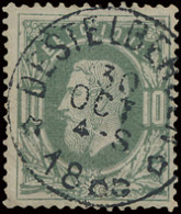 N° 30 '10c Donkergroen' Prachtige Relaisafst. Destelbergen, Zm (Coba € 80) - 1869-1883 Leopold II