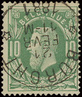 N° 30 '10c Donkergroen' Prachtige Centrale Relaisafst. Burght, Zm (Coba € +R) - 1869-1883 Leopold II